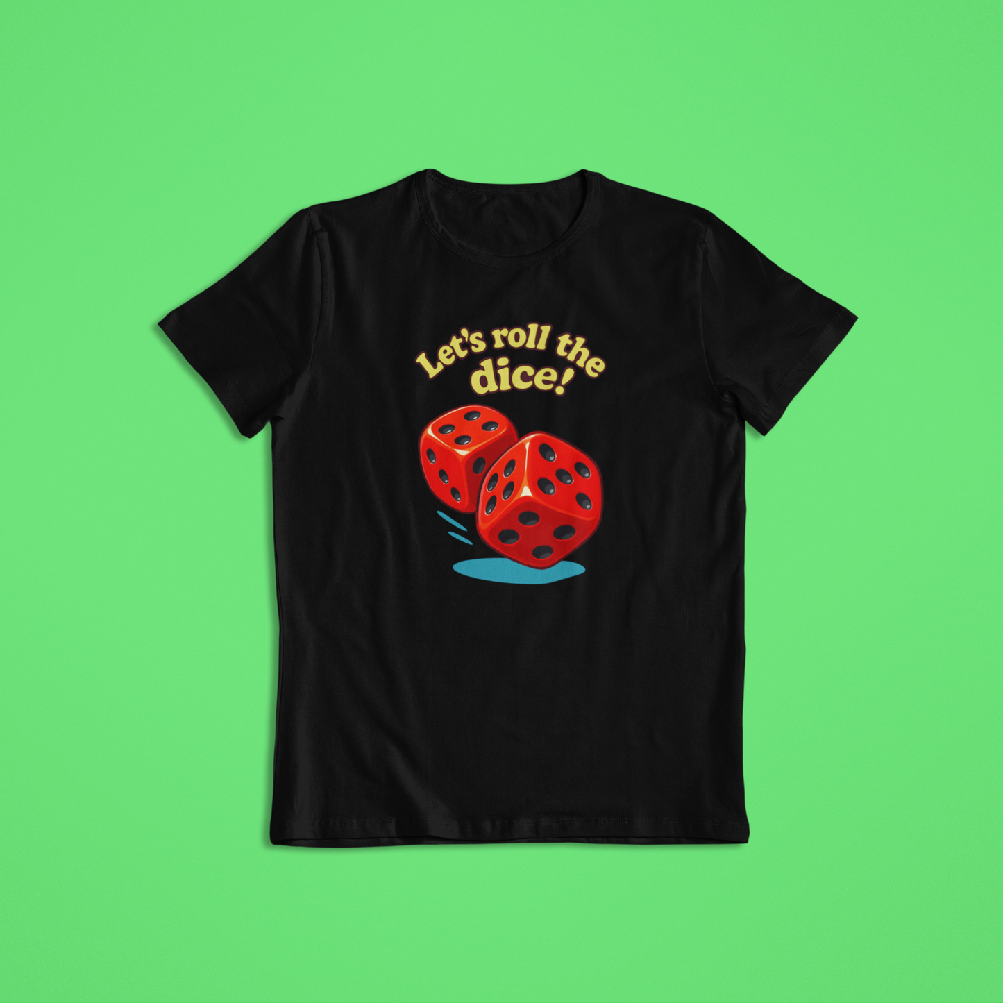 Let’s Roll the Dice Shirt, Lucky Dice T-Shirt & Hoodie, Casino Party Tee, Vegas Night Outfit, Gambling Lovers Gift, Funny Dice Roll Game Shirt