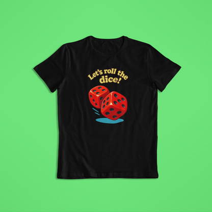 Let’s Roll the Dice Shirt, Lucky Dice T-Shirt & Hoodie, Casino Party Tee, Vegas Night Outfit, Gambling Lovers Gift, Funny Dice Roll Game Shirt