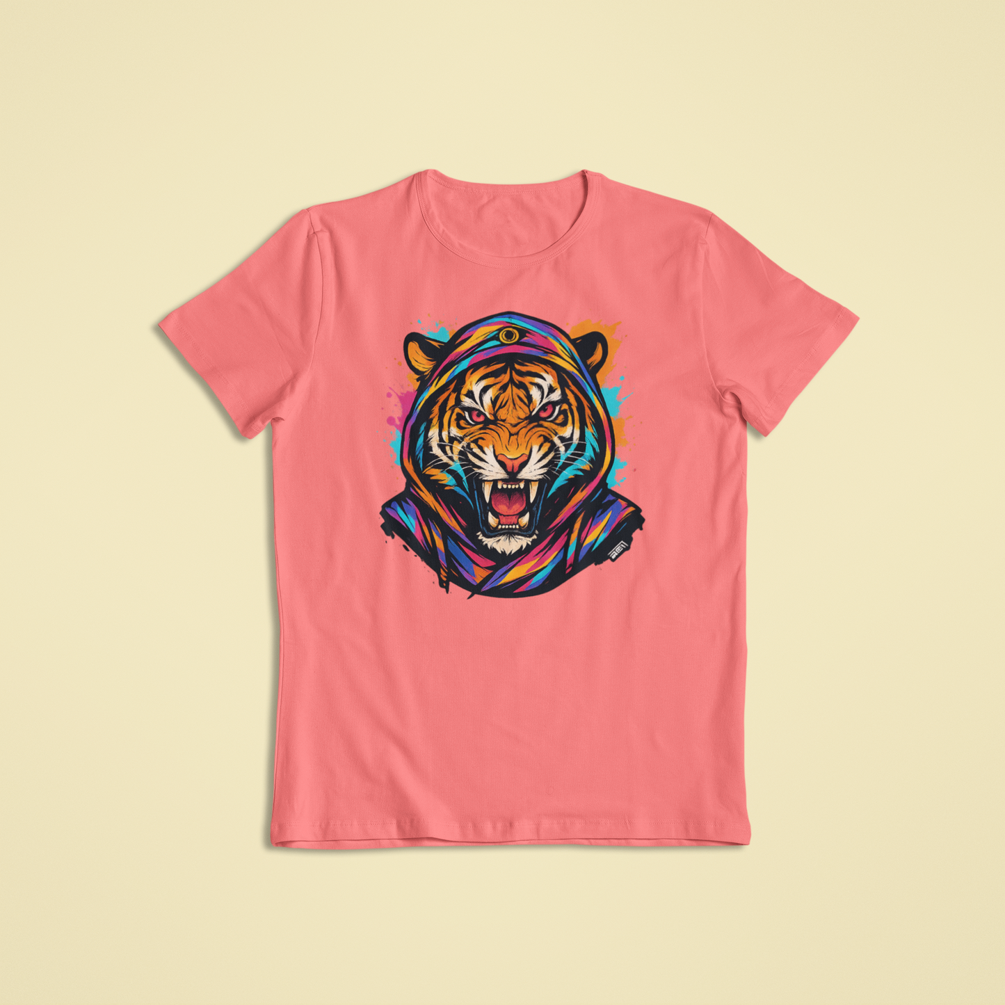 Colorful Tiger T-Shirt & Hoodie – Fierce Vibrant Animal Streetwear Design - Youth - Teen - Adult - Bold Styles - Unique Apparel