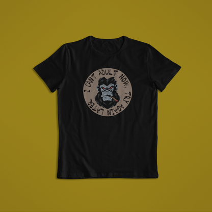 Cant Adult Funny Gorilla Tees and Hoodies