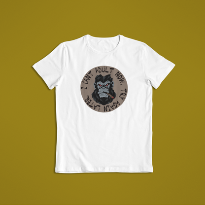 Cant Adult Funny Gorilla Tees and Hoodies