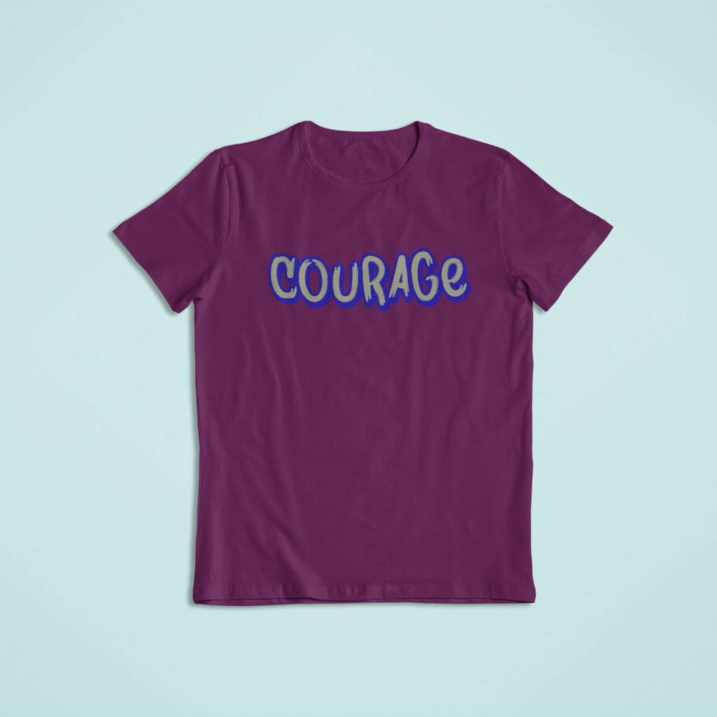 Courage Shirt or Hoodie – Inspirational Word Graphic – Short Sleeve, Long Sleeve, Hoodie – Unisex S–2XL