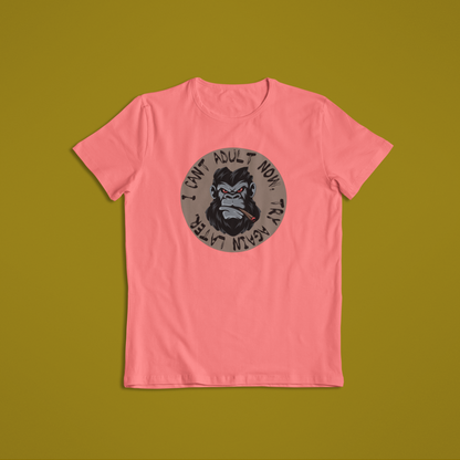 Cant Adult Funny Gorilla Tees and Hoodies