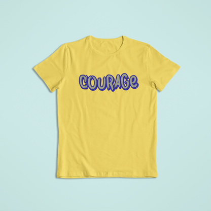Courage Shirt or Hoodie – Inspirational Word Graphic – Short Sleeve, Long Sleeve, Hoodie – Unisex S–2XL