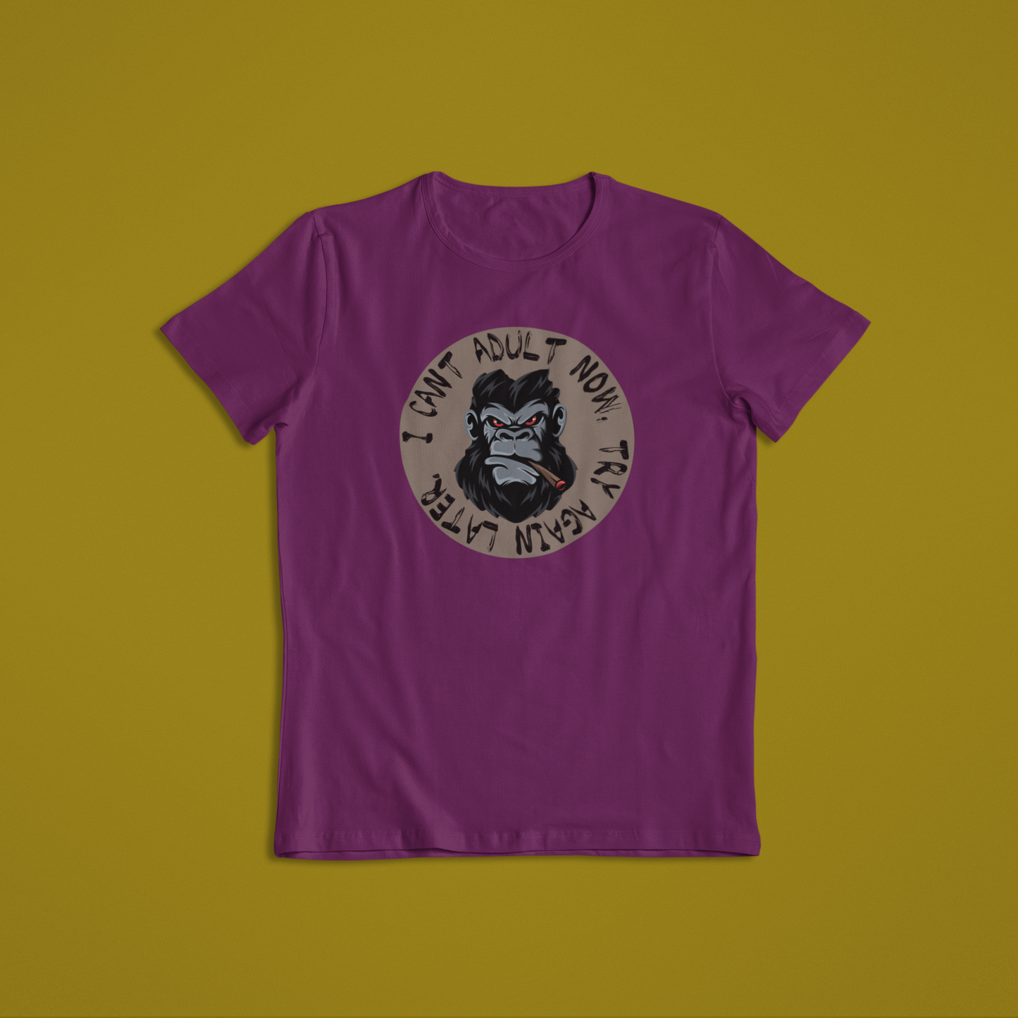 Cant Adult Funny Gorilla Tees and Hoodies