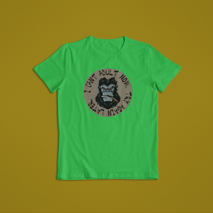 Cant Adult Funny Gorilla Tees and Hoodies