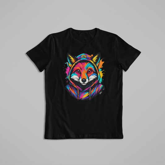 Colorful Fox T-Shirt & Hoodie – Vibrant Animal Streetwear Hoodie Design - Unique Designs - Youth - Teen - Adult