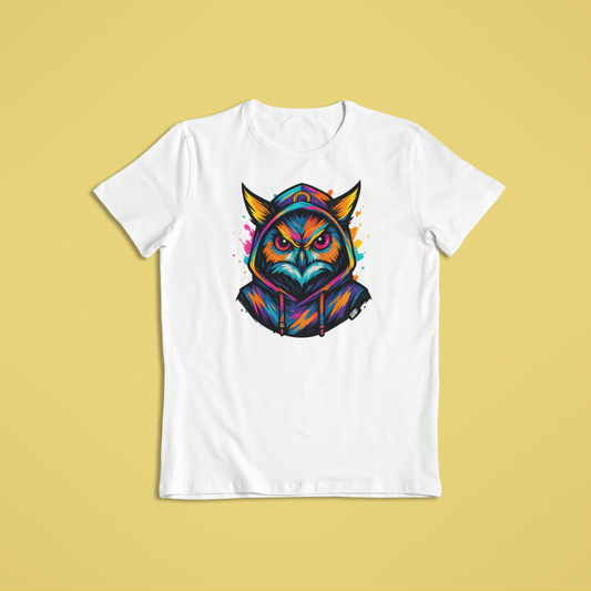 Colorful Owl T-Shirt & Hoodie – Fierce Vibrant Animal Streetwear Design - Youth - Teen - Adult - Fierce Styles - Bold Apparel