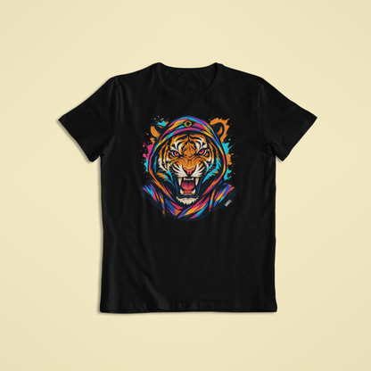 Colorful Tiger T-Shirt & Hoodie – Fierce Vibrant Animal Streetwear Design - Youth - Teen - Adult - Bold Styles - Unique Apparel