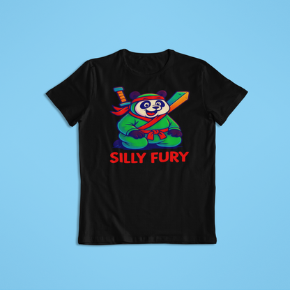 Silly Fury Panda Shirt, Cute Ninja Panda T-Shirt and Hoodies, Funny Martial Arts Tee, Cartoon Panda Graphic, Kids & Adults Gift
