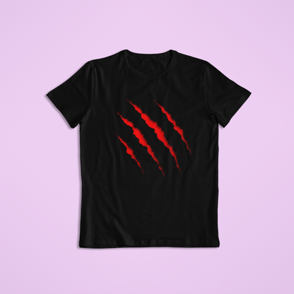 Red Claw Slash T-Shirt & Hoodie | Fierce Scratch Mark Graphic Tee | Monster Claw Apparel