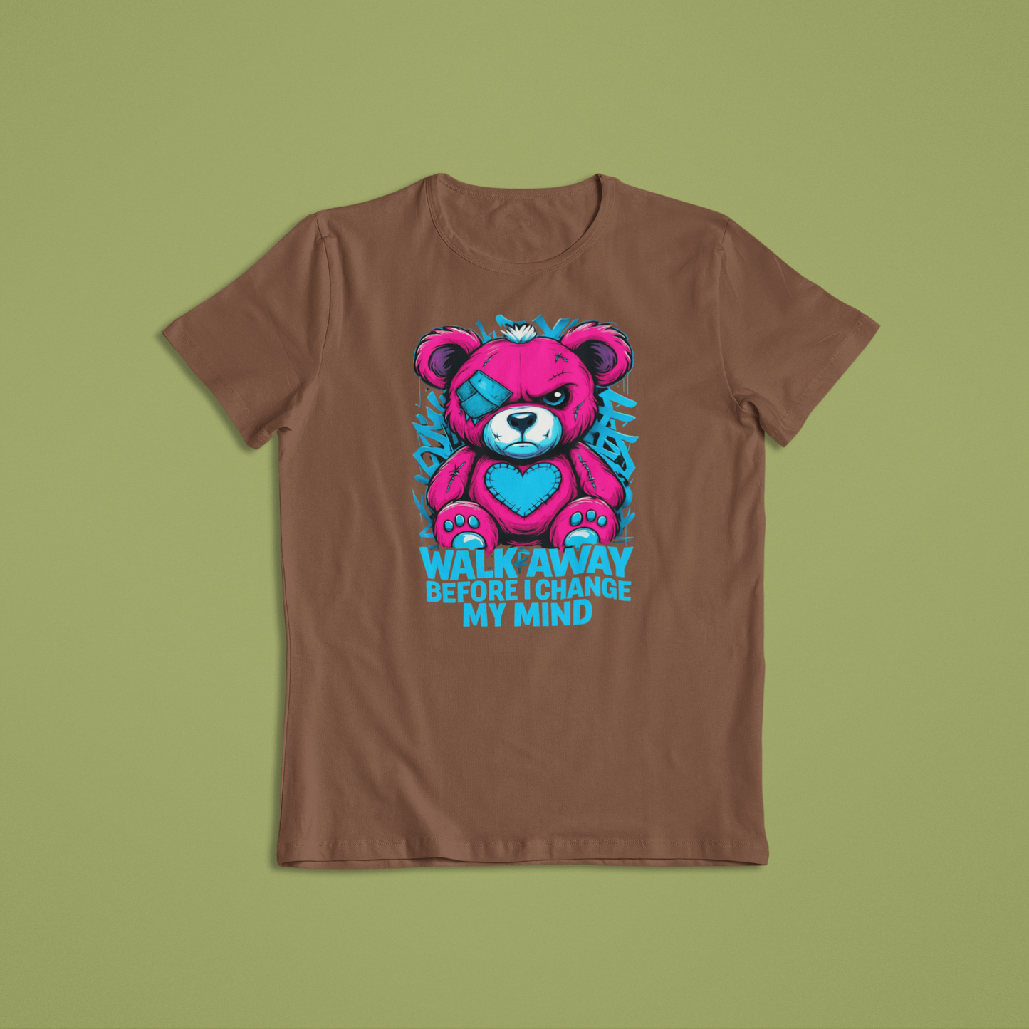Walk Away Before I Change My Mind Shirt, Punk Teddy Bear T-Shirt, Attitude Graphic Tee, Edgy Cute Hoodie, Sassy Streetwear