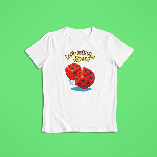 Let’s Roll the Dice Shirt, Lucky Dice T-Shirt & Hoodie, Casino Party Tee, Vegas Night Outfit, Gambling Lovers Gift, Funny Dice Roll Game Shirt