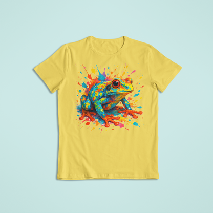 Color Splash Frog T-Shirts and Hoodies - Colorful Tees - Stylish Sweaters - Short Sleeve - Long Sleeve