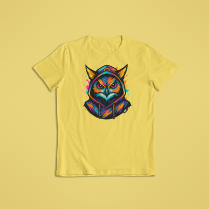 Colorful Owl T-Shirt & Hoodie – Fierce Vibrant Animal Streetwear Design - Youth - Teen - Adult - Fierce Styles - Bold Apparel