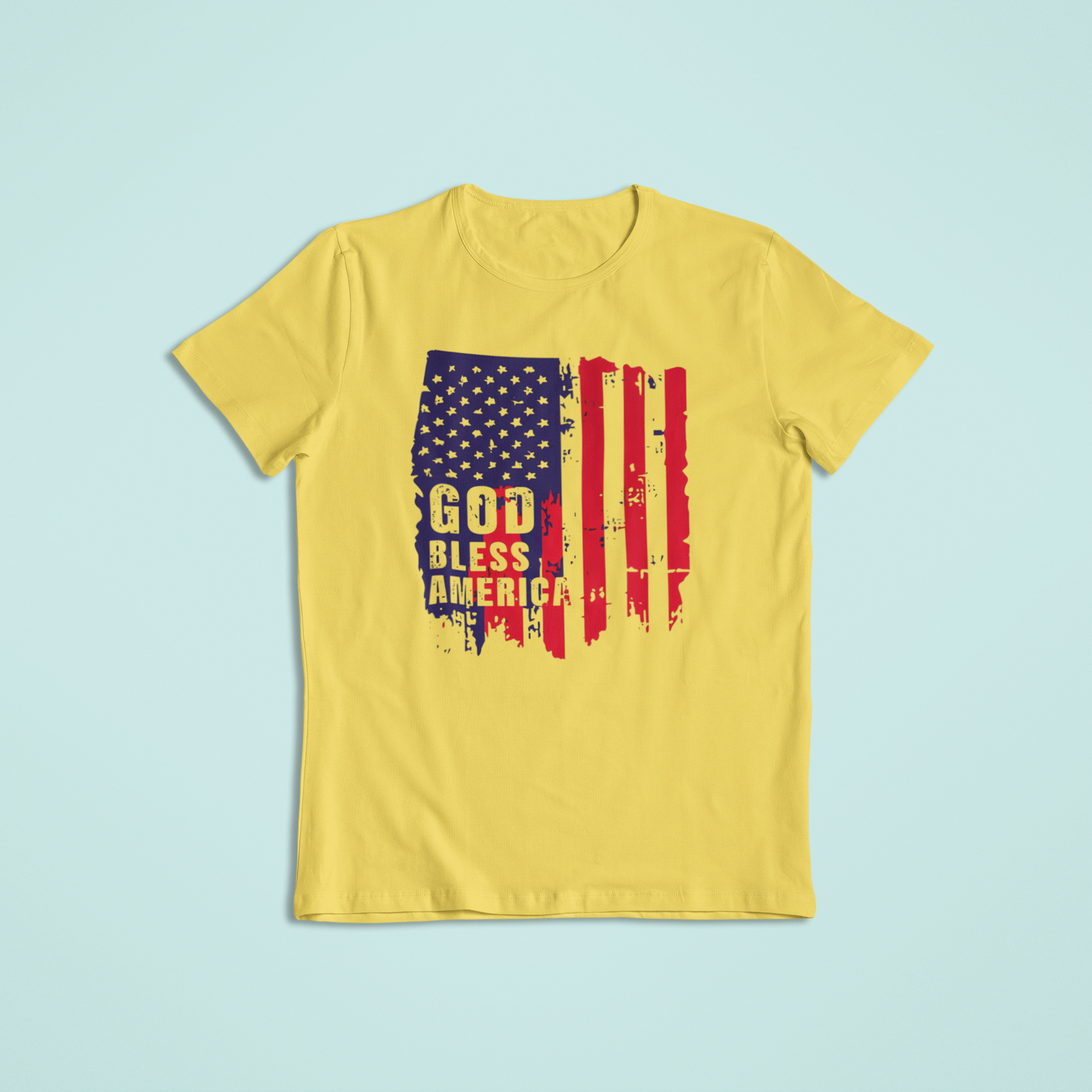 God Bless America Flag Shirt, Patriotic T-Shirt & Hoodie, Distressed American Flag Tee, USA Pride Apparel, Fourth of July Shirt