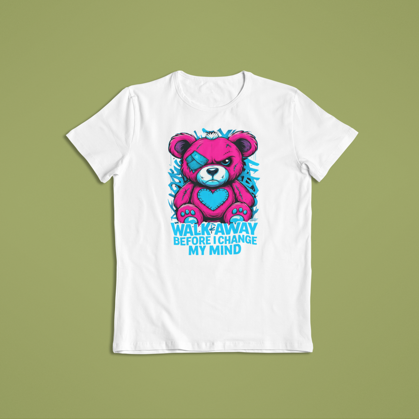 Walk Away Before I Change My Mind Shirt, Punk Teddy Bear T-Shirt, Attitude Graphic Tee, Edgy Cute Hoodie, Sassy Streetwear