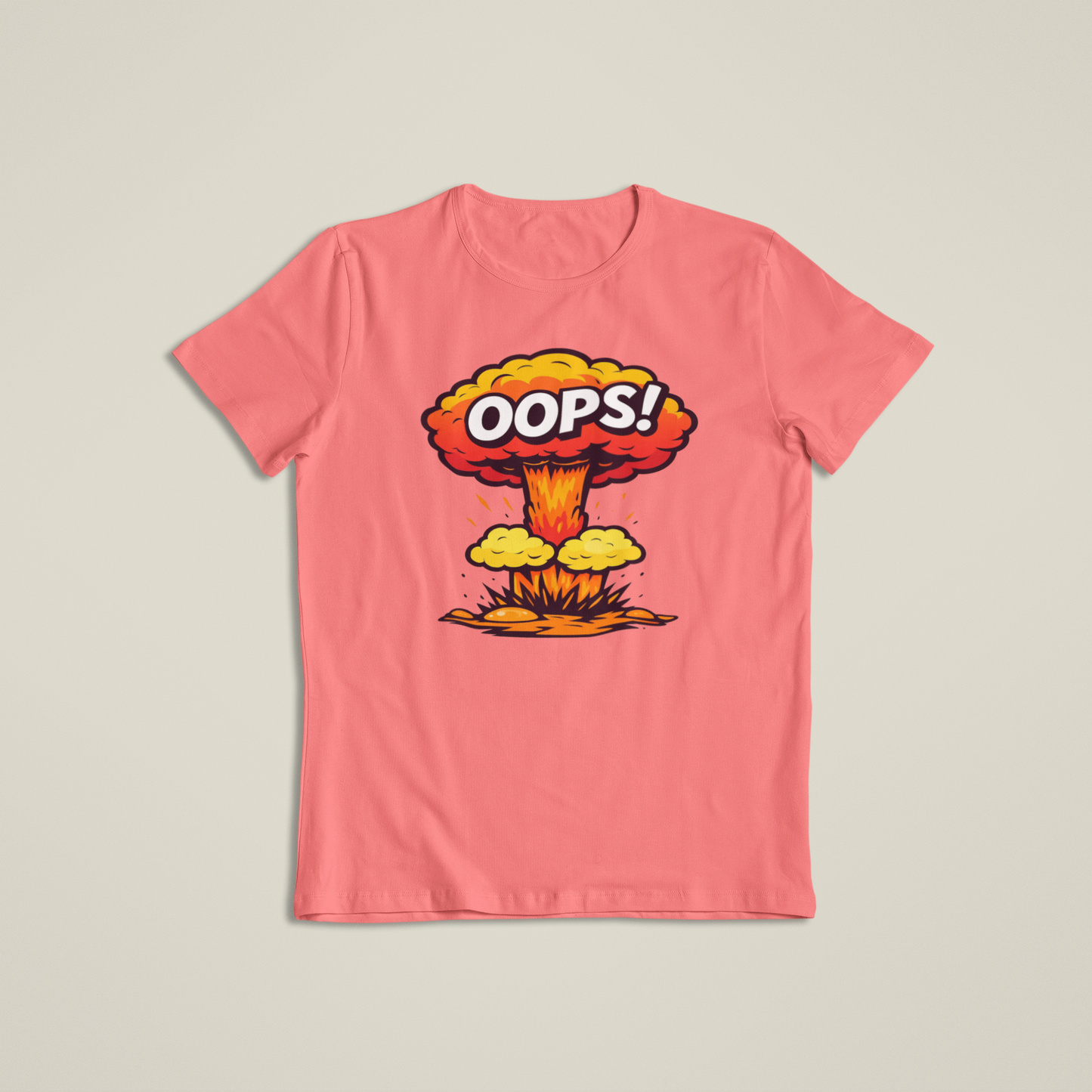 Oops Explosion Shirt, Funny Cartoon Blast T-Shirt, Humor Boom Graphic Hoodie, Retro Comic Style Joke Tee