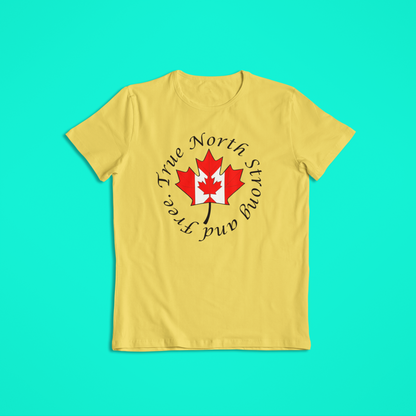 Canada Maple Leaf T-Shirt & Hoodie – True North Strong and Free Canadian Flag Shirt