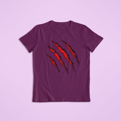 Red Claw Slash T-Shirt & Hoodie | Fierce Scratch Mark Graphic Tee | Monster Claw Apparel