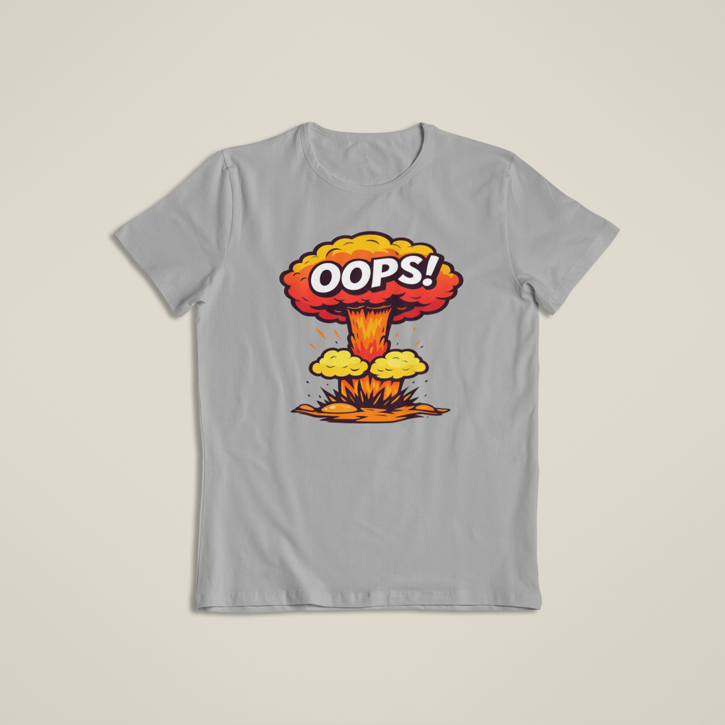 Oops Explosion Shirt, Funny Cartoon Blast T-Shirt, Humor Boom Graphic Hoodie, Retro Comic Style Joke Tee