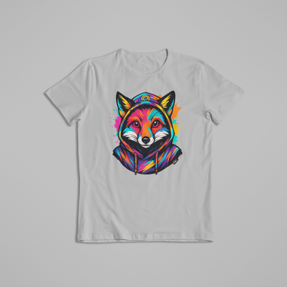 Colorful Fox T-Shirt & Hoodie – Vibrant Animal Streetwear Hoodie Design - Unique Designs - Youth - Teen - Adult