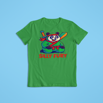 Silly Fury Panda Shirt, Cute Ninja Panda T-Shirt and Hoodies, Funny Martial Arts Tee, Cartoon Panda Graphic, Kids & Adults Gift