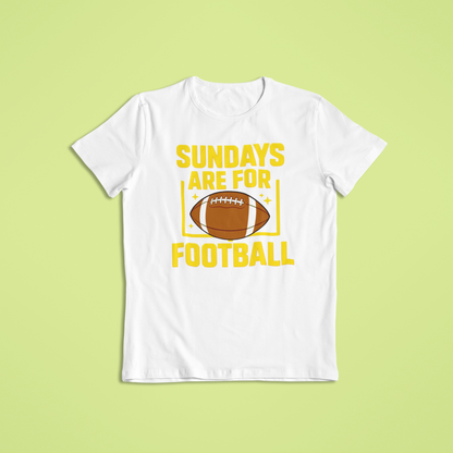 Sundays Are for Football Shirt & Hoodie | Game Day Apparel | Funny Football Fan Gift | Tailgate Shirt for Men & Women
