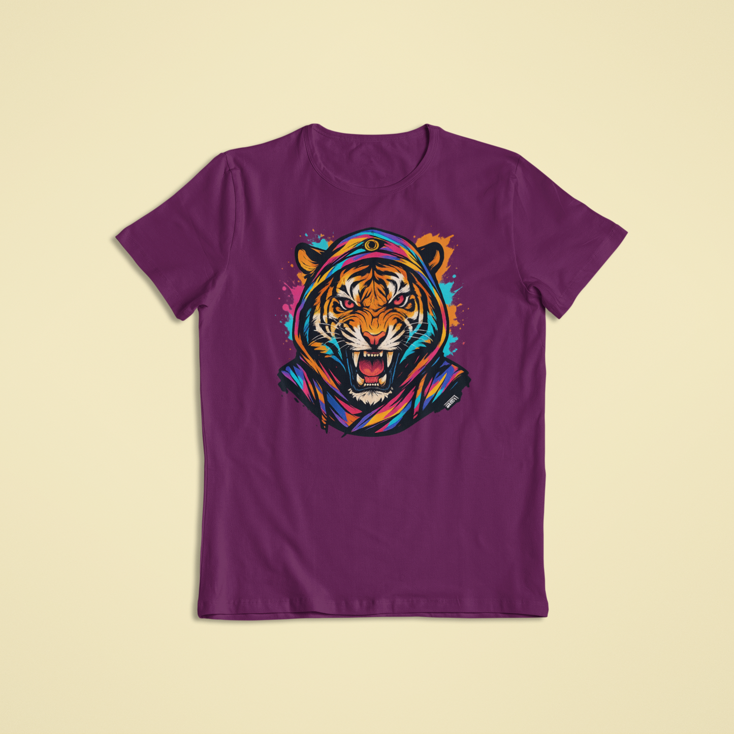 Colorful Tiger T-Shirt & Hoodie – Fierce Vibrant Animal Streetwear Design - Youth - Teen - Adult - Bold Styles - Unique Apparel