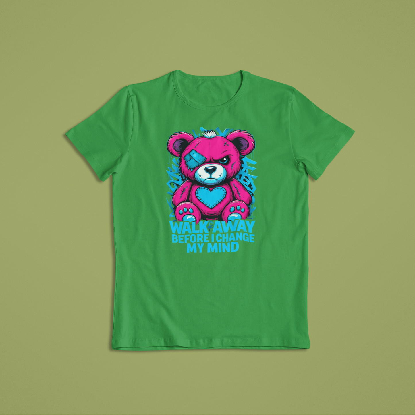 Walk Away Before I Change My Mind Shirt, Punk Teddy Bear T-Shirt, Attitude Graphic Tee, Edgy Cute Hoodie, Sassy Streetwear