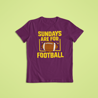 Sundays Are for Football Shirt & Hoodie | Game Day Apparel | Funny Football Fan Gift | Tailgate Shirt for Men & Women