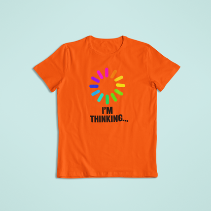 I’m Thinking Funny Loading Shirt | Rainbow Spinner Humor Tee | Colorful Geek Hoodie | Tech Lover Gift Idea
