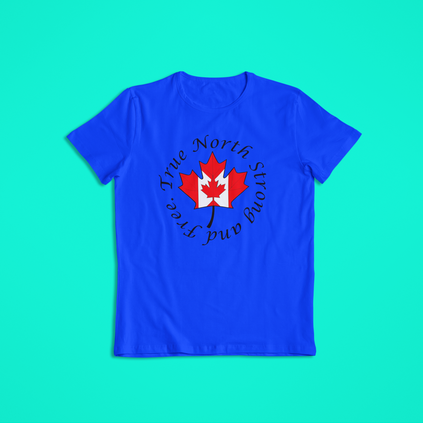 Canada Maple Leaf T-Shirt & Hoodie – True North Strong and Free Canadian Flag Shirt