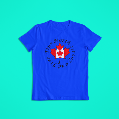 Canada Maple Leaf T-Shirt & Hoodie – True North Strong and Free Canadian Flag Shirt
