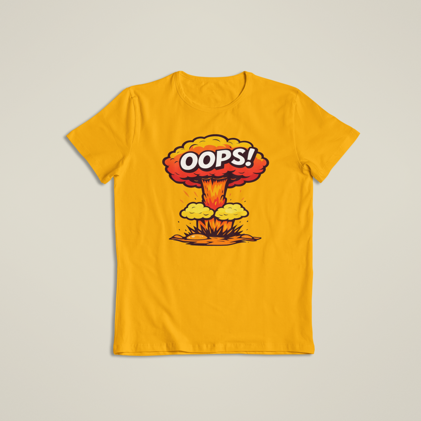 Oops Explosion Shirt, Funny Cartoon Blast T-Shirt, Humor Boom Graphic Hoodie, Retro Comic Style Joke Tee