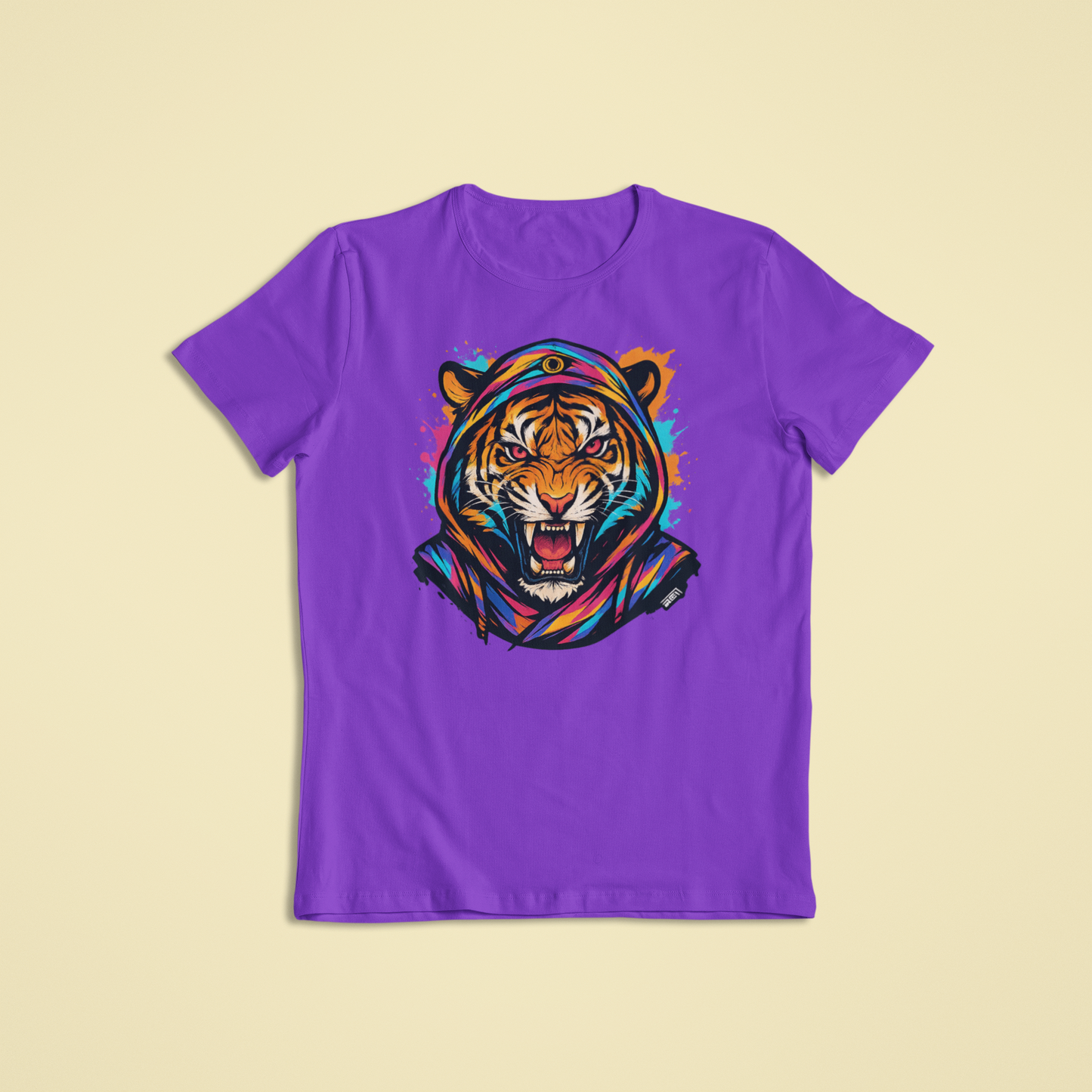 Colorful Tiger T-Shirt & Hoodie – Fierce Vibrant Animal Streetwear Design - Youth - Teen - Adult - Bold Styles - Unique Apparel
