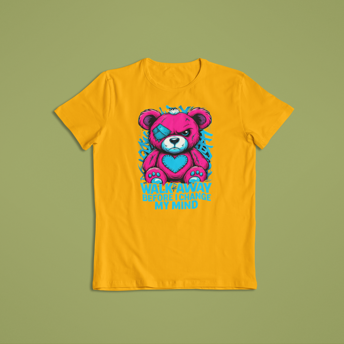 Walk Away Before I Change My Mind Shirt, Punk Teddy Bear T-Shirt, Attitude Graphic Tee, Edgy Cute Hoodie, Sassy Streetwear