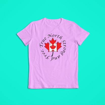 Canada Maple Leaf T-Shirt & Hoodie – True North Strong and Free Canadian Flag Shirt