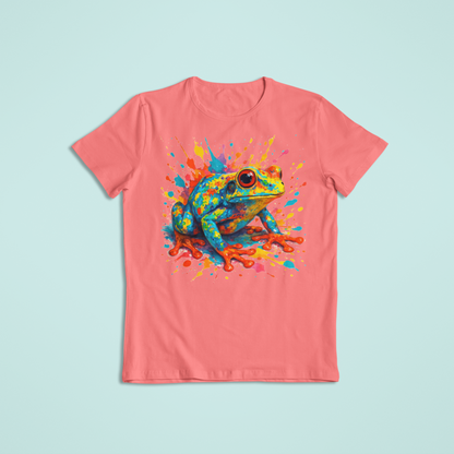 Color Splash Frog T-Shirts and Hoodies - Colorful Tees - Stylish Sweaters - Short Sleeve - Long Sleeve