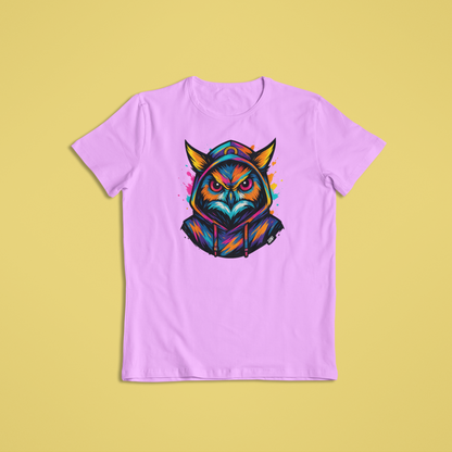 Colorful Owl T-Shirt & Hoodie – Fierce Vibrant Animal Streetwear Design - Youth - Teen - Adult - Fierce Styles - Bold Apparel