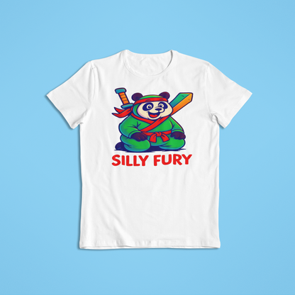 Silly Fury Panda Shirt, Cute Ninja Panda T-Shirt and Hoodies, Funny Martial Arts Tee, Cartoon Panda Graphic, Kids & Adults Gift