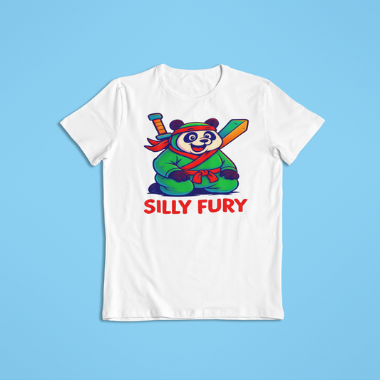Silly Fury Panda Shirt, Cute Ninja Panda T-Shirt and Hoodies, Funny Martial Arts Tee, Cartoon Panda Graphic, Kids & Adults Gift