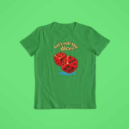 Let’s Roll the Dice Shirt, Lucky Dice T-Shirt & Hoodie, Casino Party Tee, Vegas Night Outfit, Gambling Lovers Gift, Funny Dice Roll Game Shirt