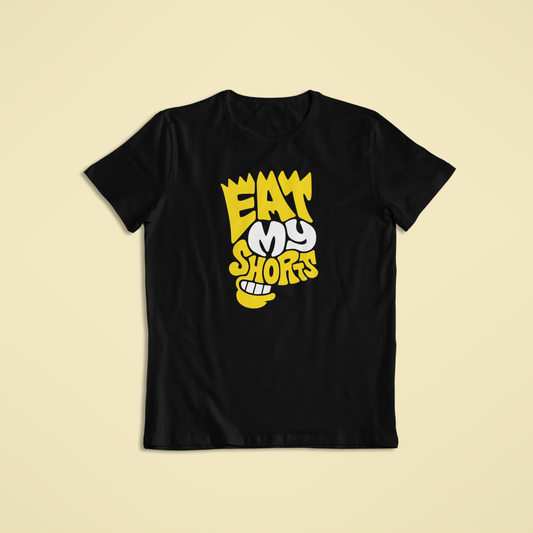 Eat My Shorts T-Shirt Funny Retro Cartoon Inspired Graphic Tee & Hoodies for Men and Women Casual Streetwear Gift