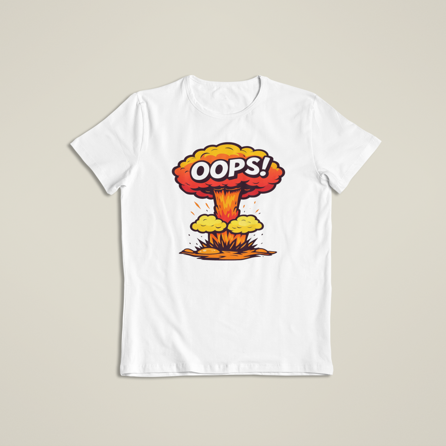 Oops Explosion Shirt, Funny Cartoon Blast T-Shirt, Humor Boom Graphic Hoodie, Retro Comic Style Joke Tee