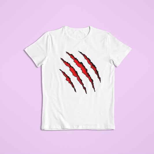 Red Claw Slash T-Shirt & Hoodie | Fierce Scratch Mark Graphic Tee | Monster Claw Apparel