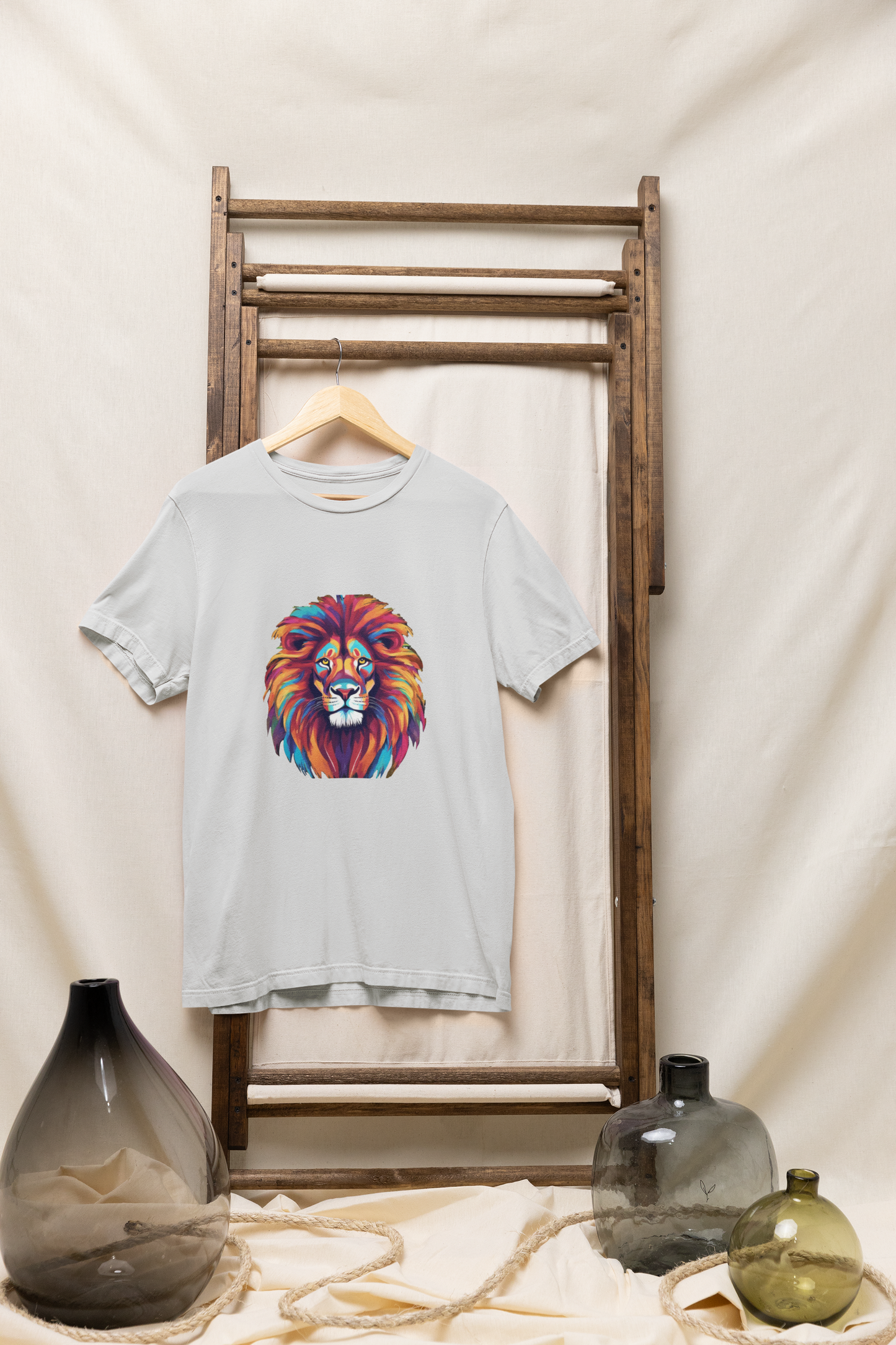 Colorful and Vibrant Lion