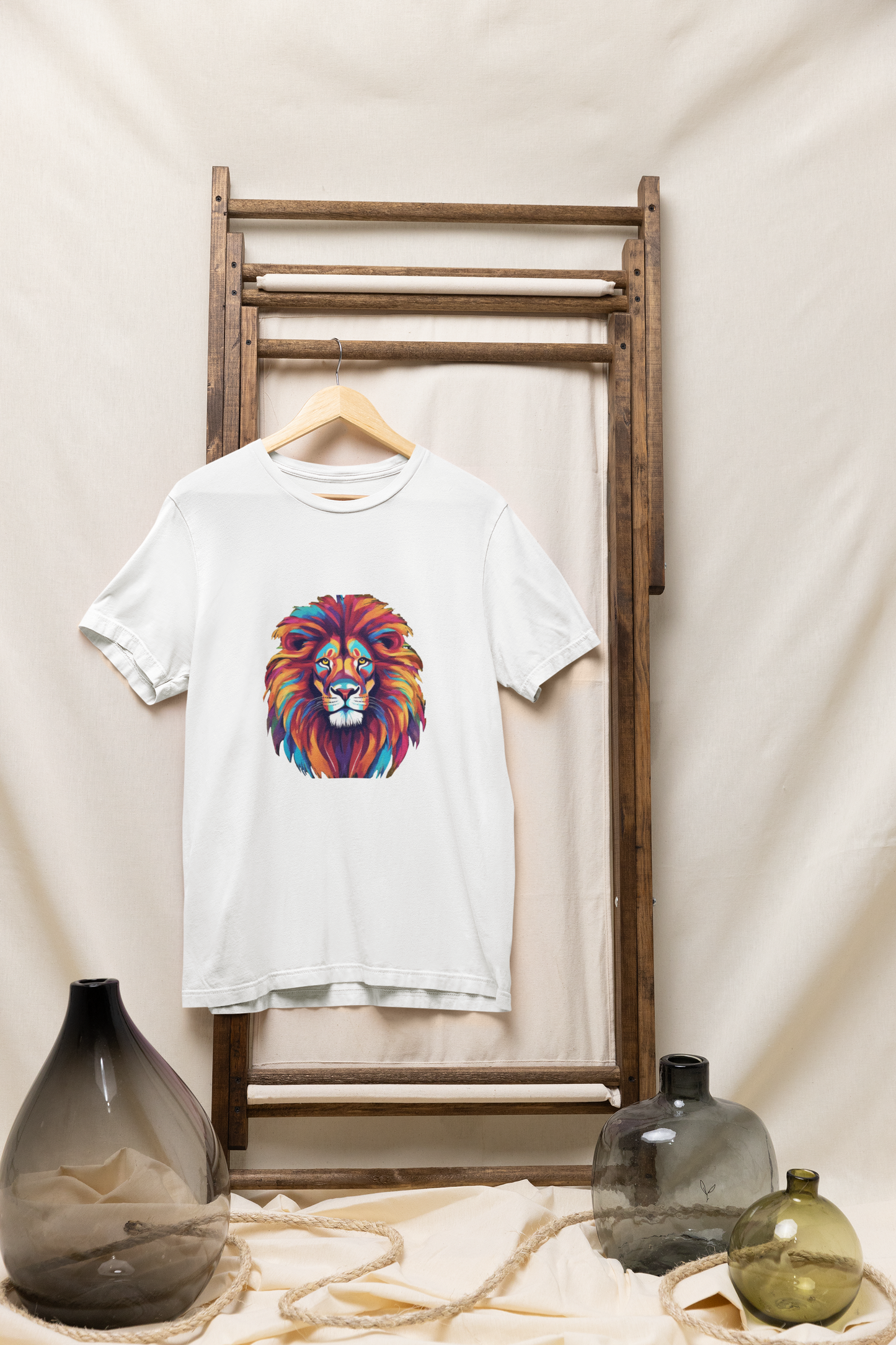 Colorful and Vibrant Lion