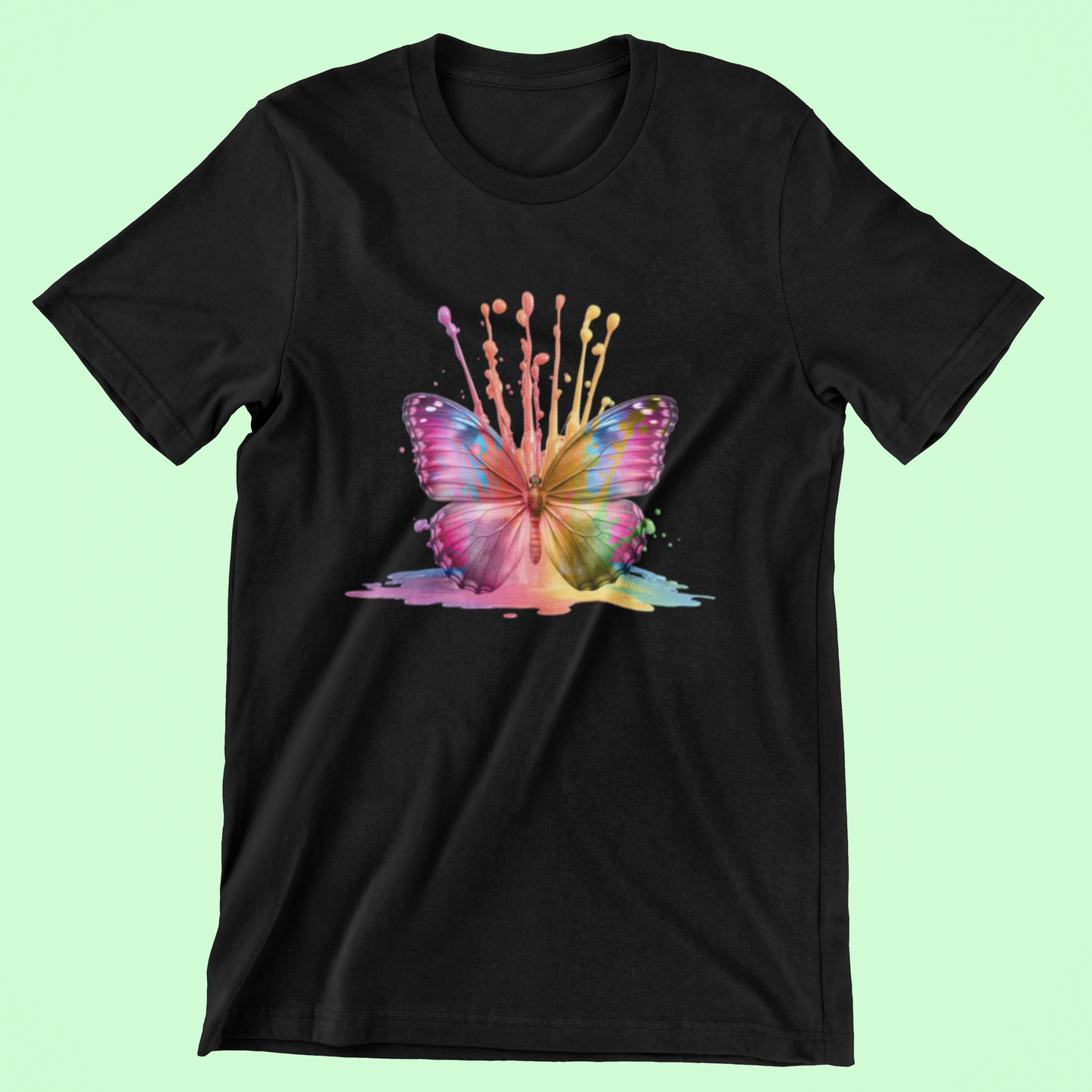 Vibrant Butterfly Tee and Hoodies