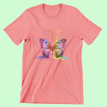 Vibrant Butterfly Tee and Hoodies